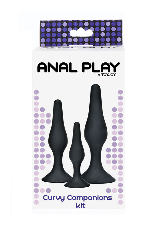 10283 toyjoy anal play curvy companions kit 3 pcs