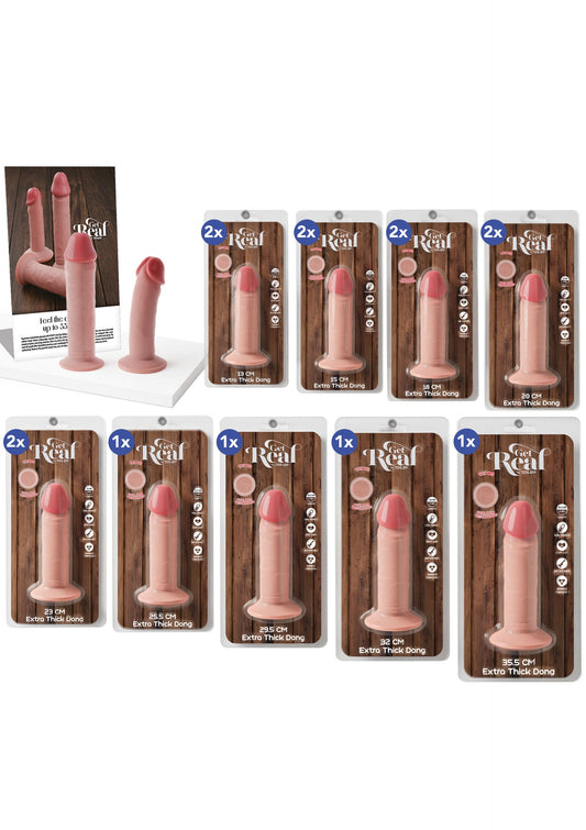 Retail Shelf Pack: ToyJoy Get Real Deluxe Dual Density Thick Dongs