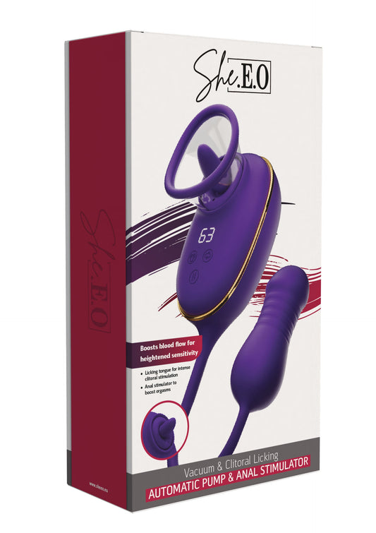 Licking Clitoral Pump & Anal Stimulator