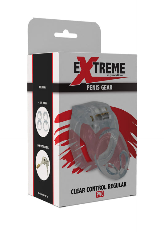Clear Control Cock Cage Regular