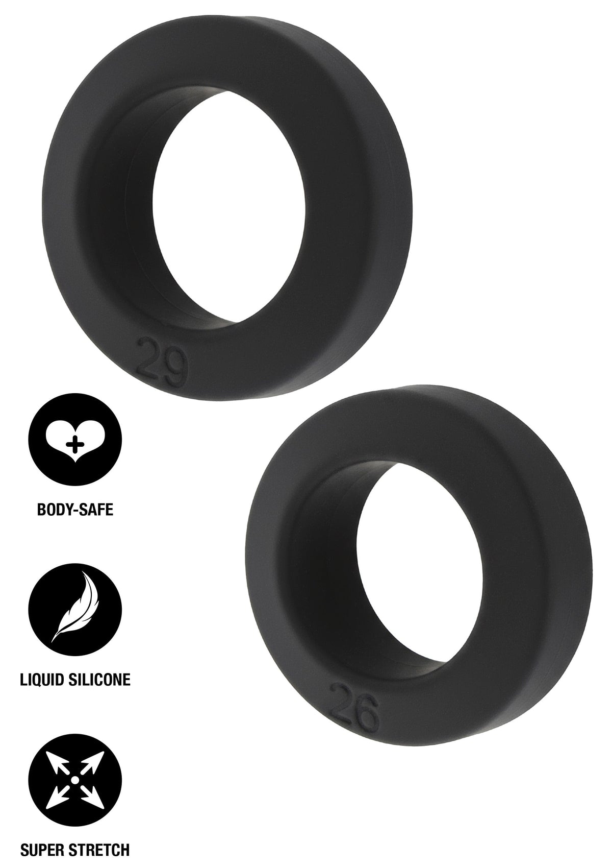 Double Stackers C-Rings 2 Pcs Set M