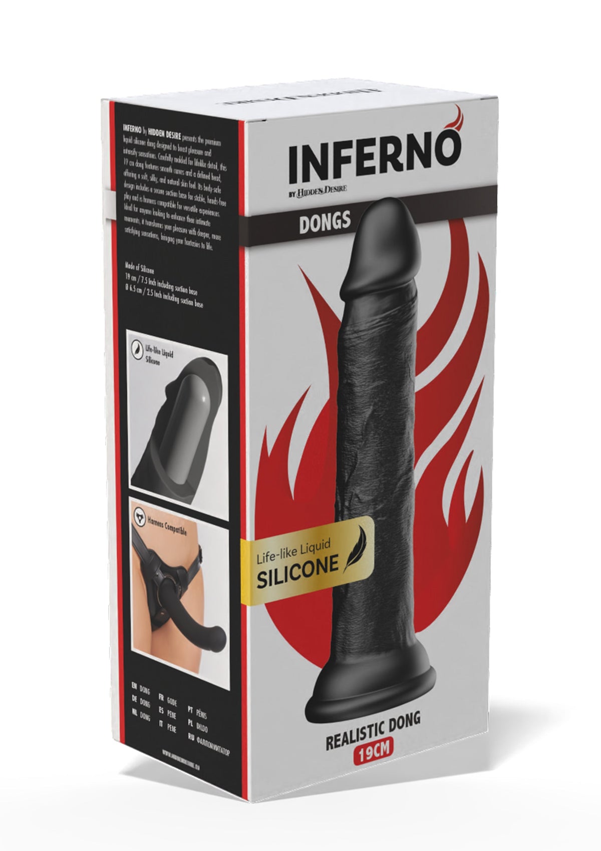 Realistic Dong Liquid Silicone 19 cm