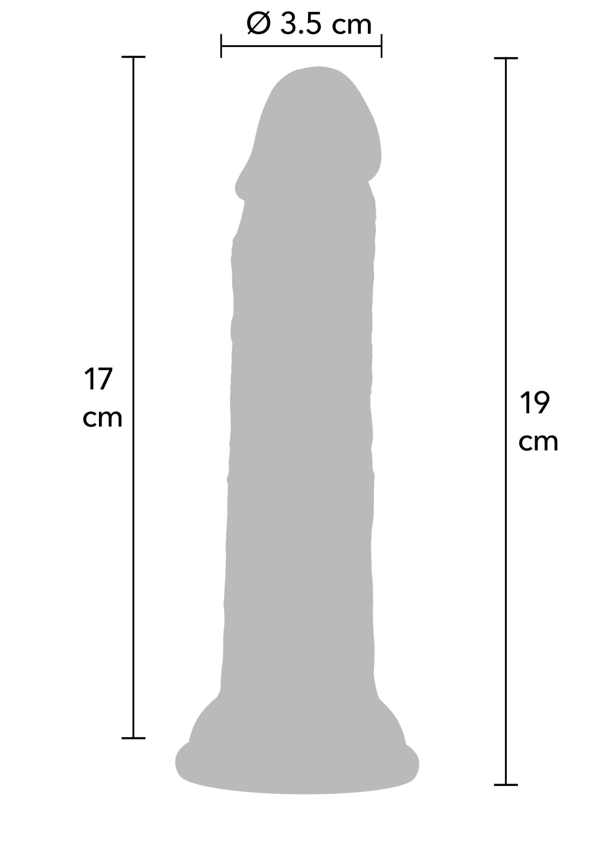 Realistic Dong Liquid Silicone 19 cm