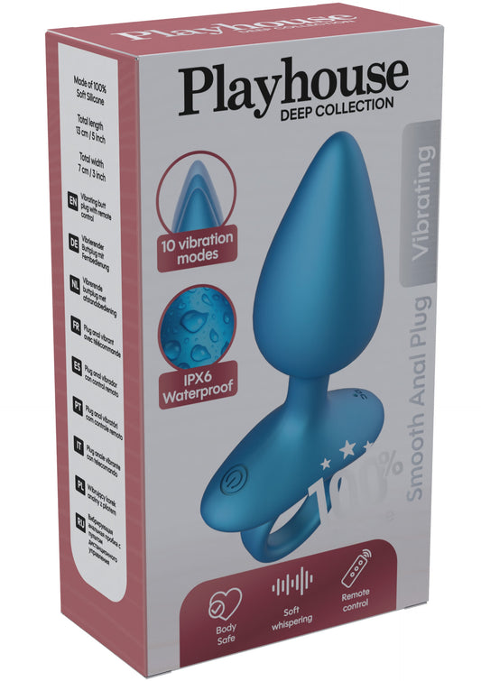 Smooth Anal Plug Vibrating + Remote