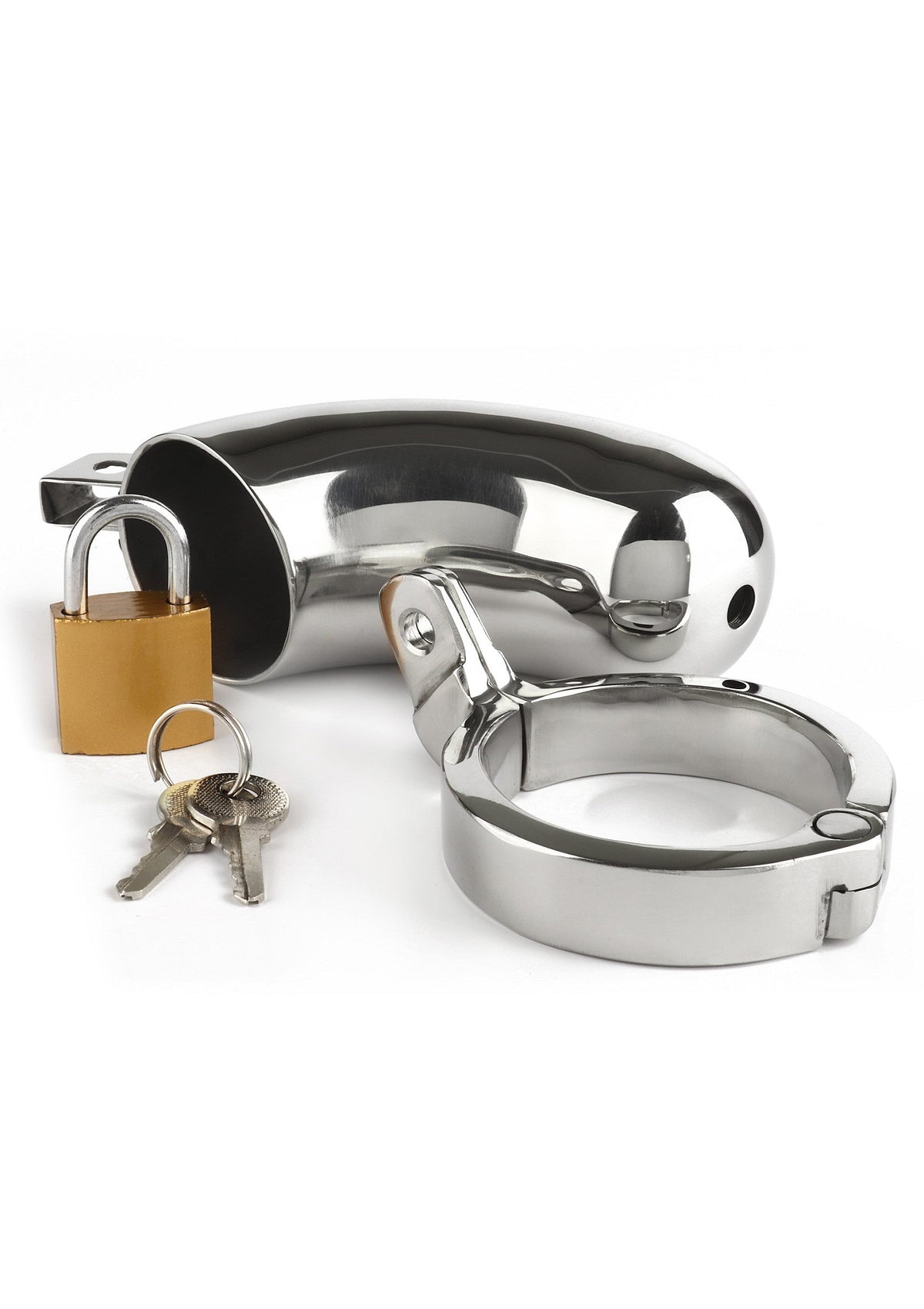 38342 mr steel the brig male chastity device