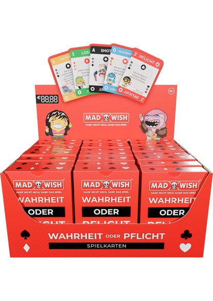 38600 mad party games madwish playing cards 24 pcs